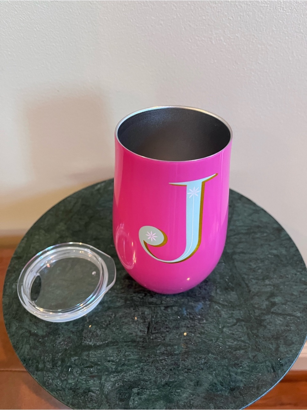 Opal House cold drink tumbler with ‘J’ initial, new without tags - Picture 5 of 6